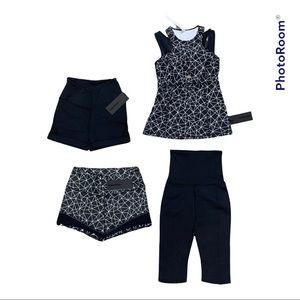4PACK-Rochelle Black Print